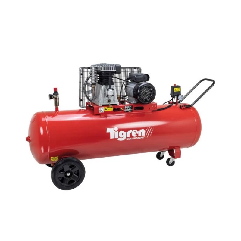 TIGREN 200ltr 3hp Belt-Driven Compressor
