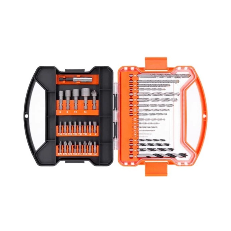 WellCut Multi-Functional 42Pc Drill & Screwdriver Bit Set HSS Masonry Wood Metal