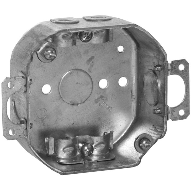 4 Octagon Box 1-1/2 Deep NM Clamps Drawn Steel By Appleton 561LXE