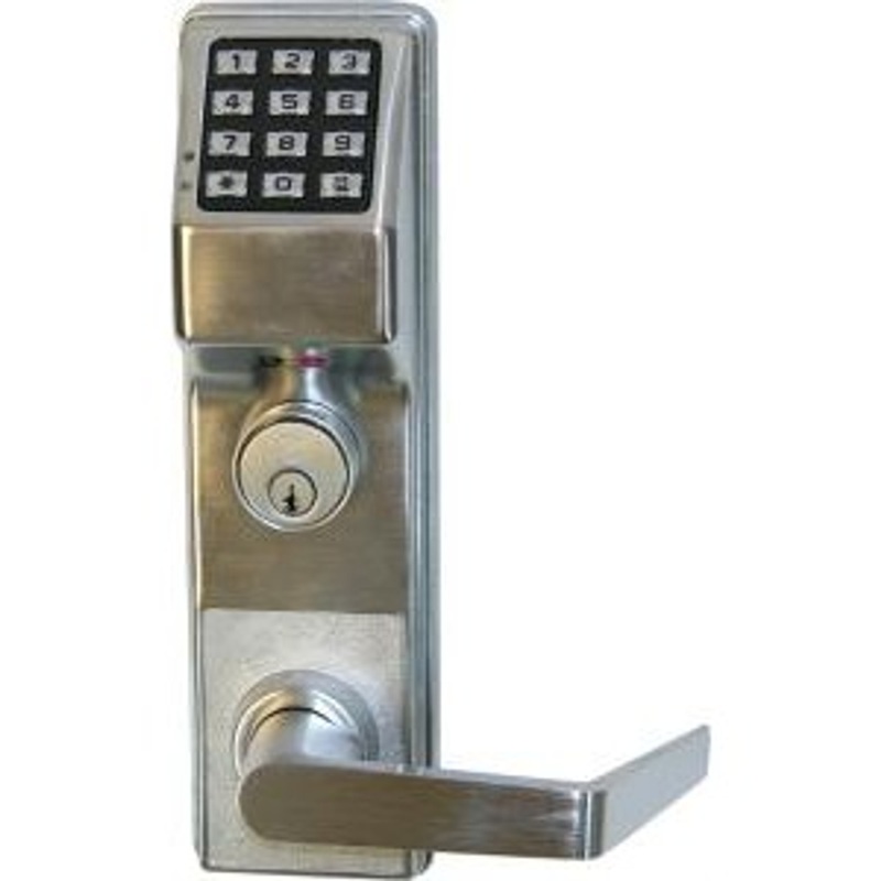 Alarm Lock ETDLS1G-26DD93 Trilogy Exit Trim Dorma Standard Rim Cylinder Straight Lever Keypad Only in Satin Chrome – KAL DOOR HARDWARE