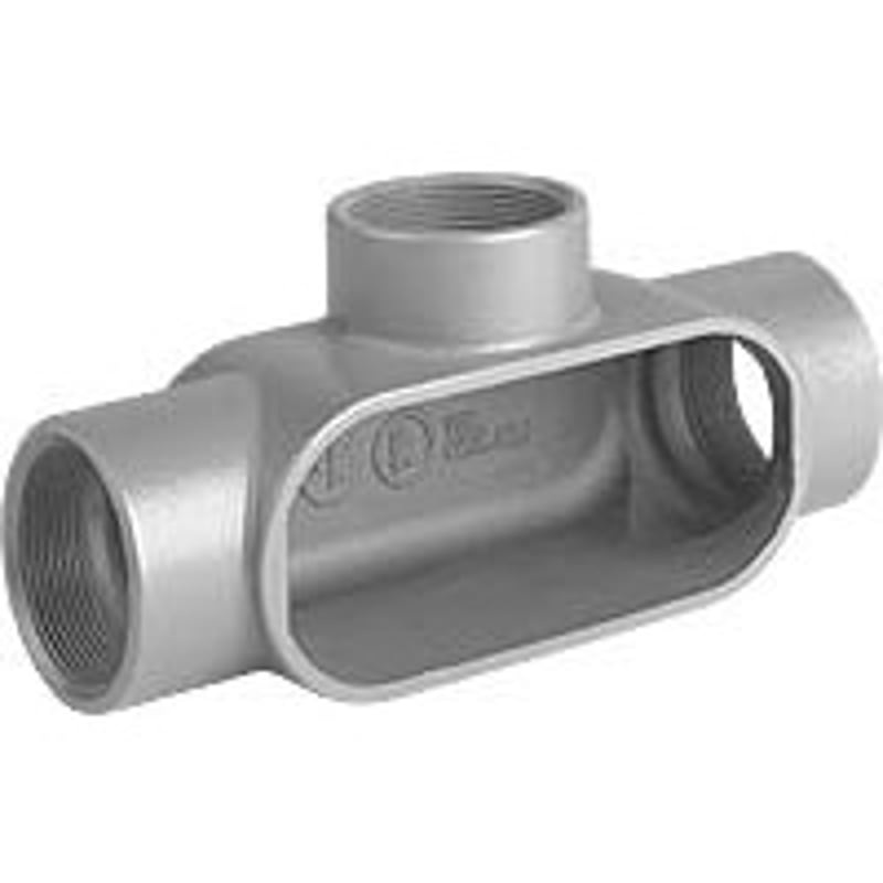 Conduit Body Type: T Size: 2 Series 7 Malleable Iron By Hubbell-Killark T67