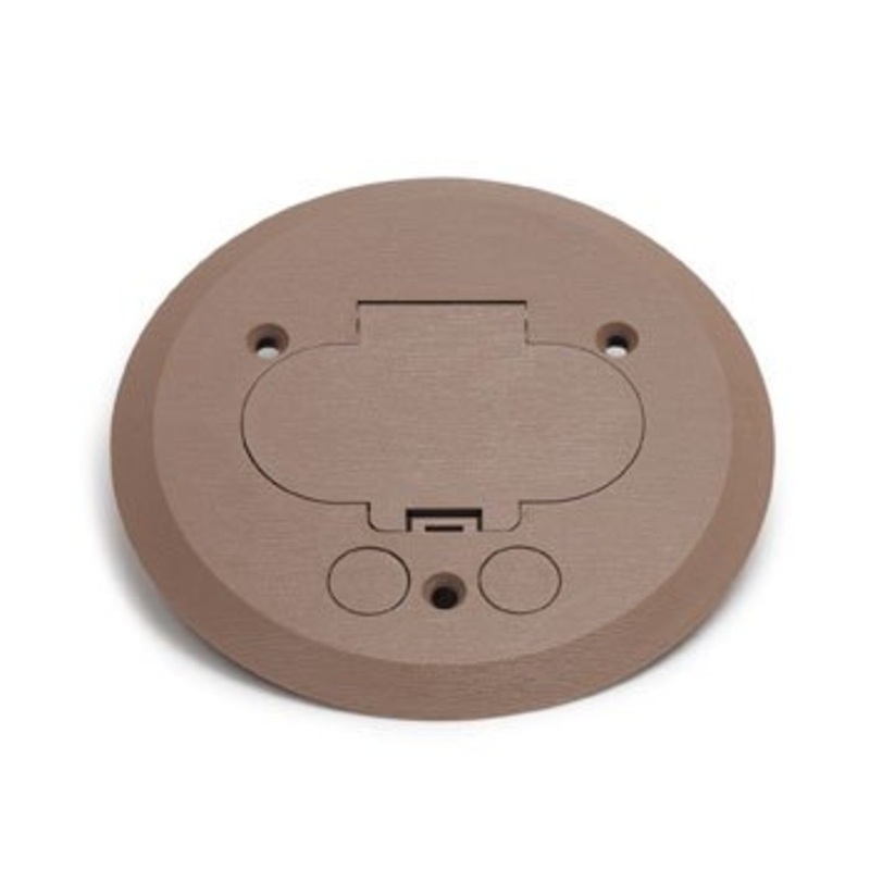 Flanged Cover Plastic Tan By Lew PFC-T