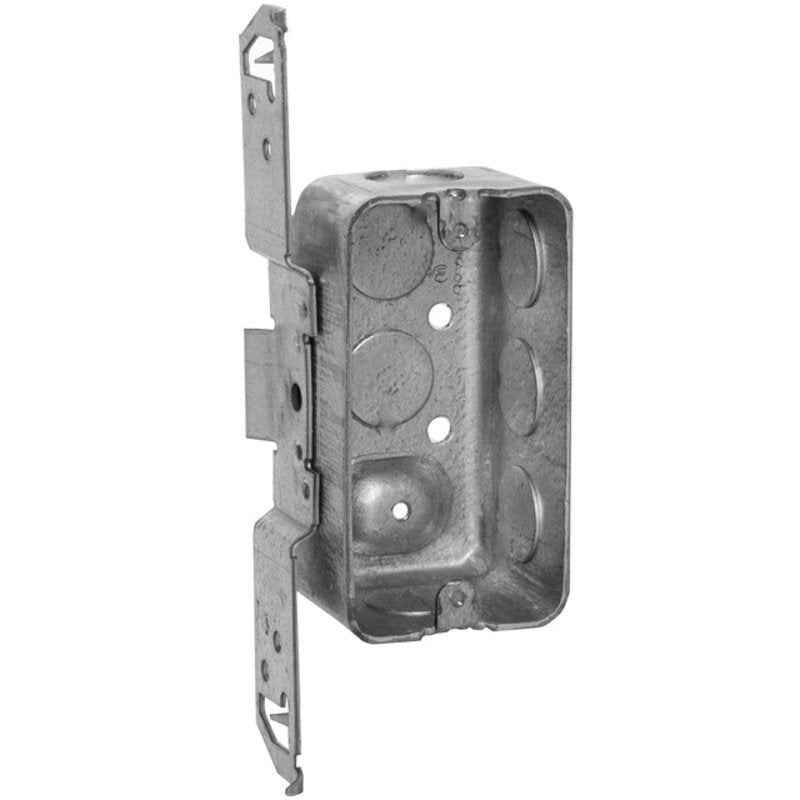 Handy Box Depth: 1-7/8 1/2 KOs Vertical Bracket Drawn Metallic By Appleton 4CSVB12