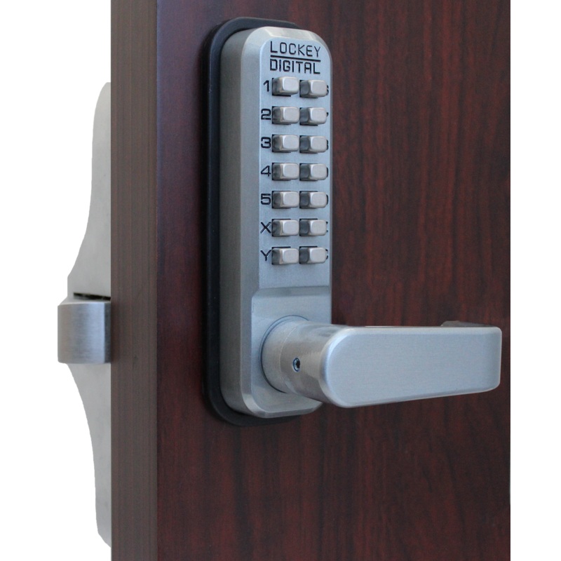 LOCKEY STYLE 285P Medium Duty Exit Trim Lever with Passage for Panic Bars