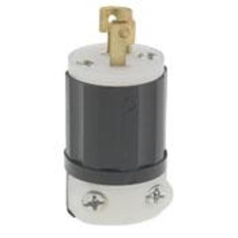 Locking Plug 15A 125V Minilock 2P3W By Leviton ML2-P
