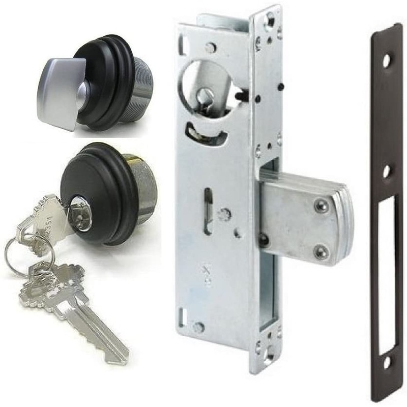 Storefront Deadbolt with Thumbturn and Key and Cylinder lock in Bronze Finish