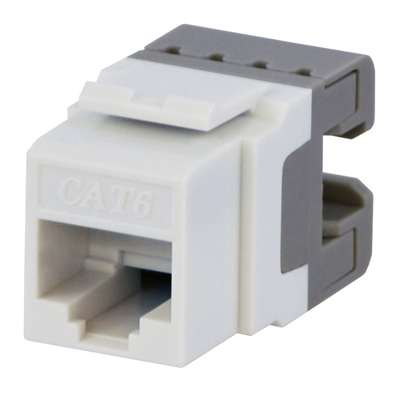 Cat 6 Data Jack Ultra White By DataComm Electronics 20-3426-UWH-10