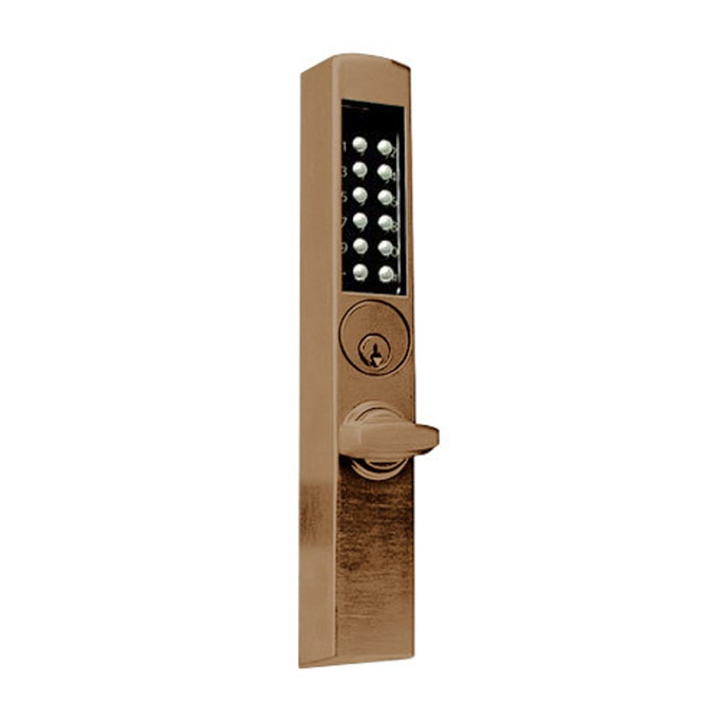 DormaKaba E3066MSNT-744-41 E-Plex 3000 for Adams Rite Deadbolts 300 Access Codes 9000 Audit Events Schlage C Keyway Thumbturn Dark Bronze with Brass Accents – KAL DOOR HARDWARE