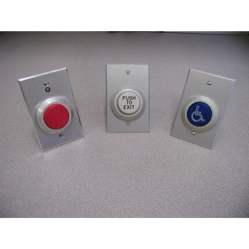 Dortronics W5287-P25xHCP Momentary Action Heavy Duty 1-1/2 Push Button Single Gang Plate Switch (Blue Handicap) – KAL DOOR HARDWARE