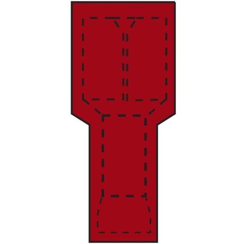 Female  Nylon-Insulated WR: 22 – 18 Stud Size: 1/4 By 3M FDI18-250Q