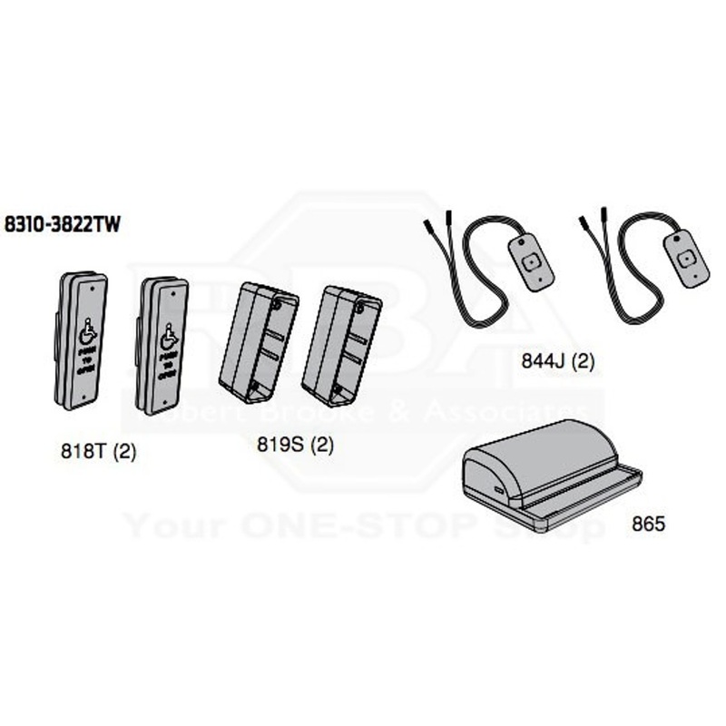 LCN 8310-3822TW Door Closer with 8310 Wireless Actuator Package