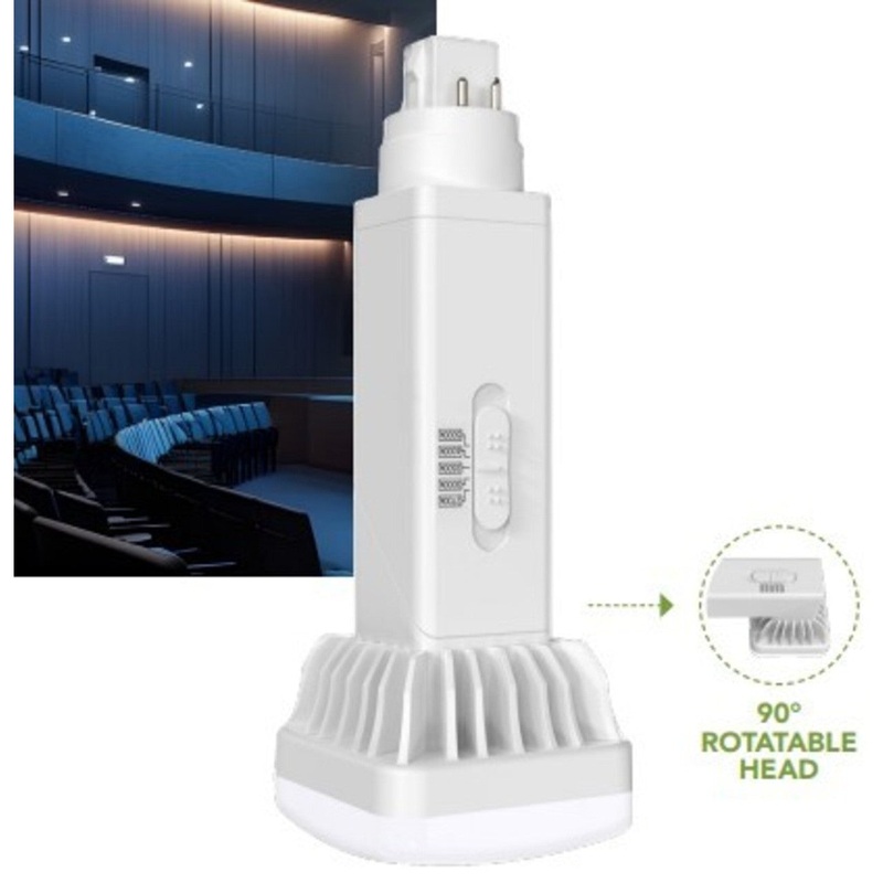 LED Type A+B PL Lamp CCT Selectable By Light Efficient Design LED-7318-FC-G2