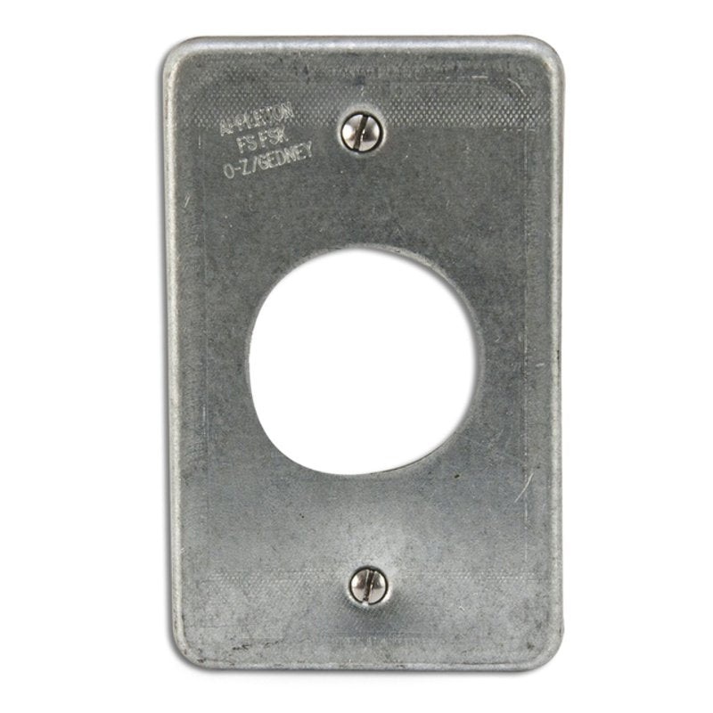 Receptacle Cover 1-Gang Steel  By Appleton FSK1RQ