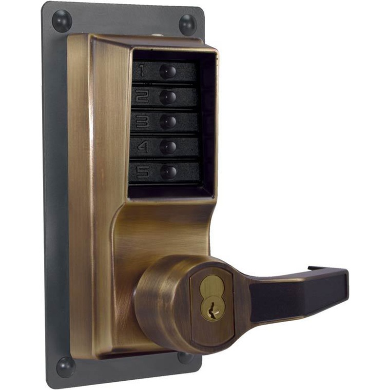 Simplex LRP1020C-05-41 Exit Trim Lever with Corbin Russwin RemovaBLe Core Key Override option in Antique Brass – KAL DOOR HARDWARE