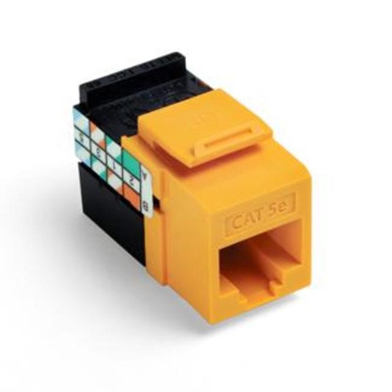 Snap-In Category 5e Connector Yellow By Leviton 5G108-RY5