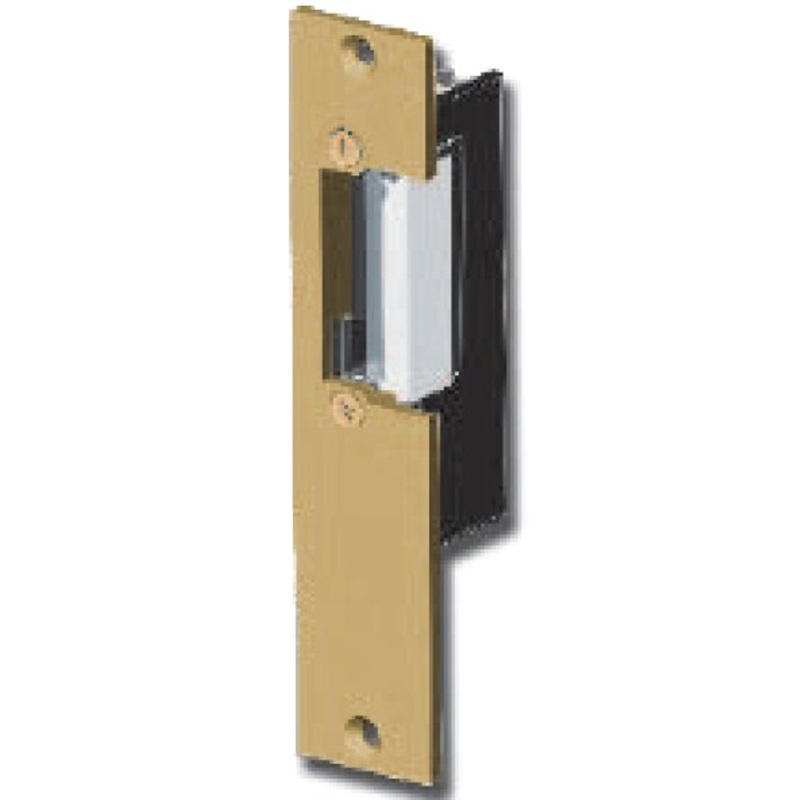 Trine 2001-6-14AC/DC Electric Strike for Cylindrical Lock in Brass – KAL DOOR HARDWARE