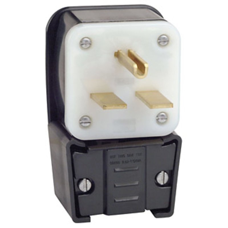 30 Amp Angle Plug 250V 6-30P Grounding By Leviton 9630-P