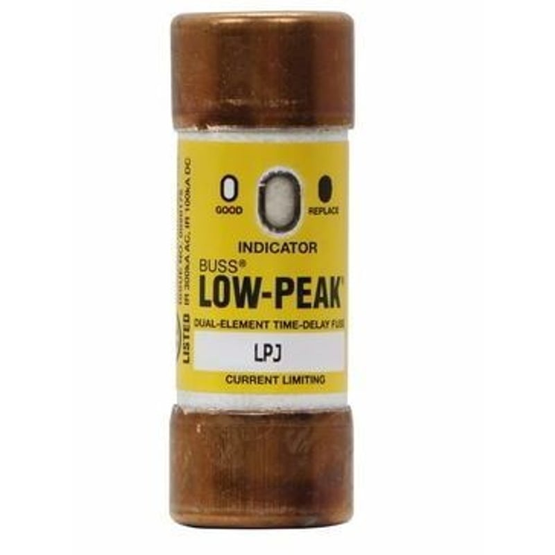 6 Amp Class J Dual-Element Time-Delay Fuse Indication 600V By Eaton/Bussmann Series LPJ-6SPI