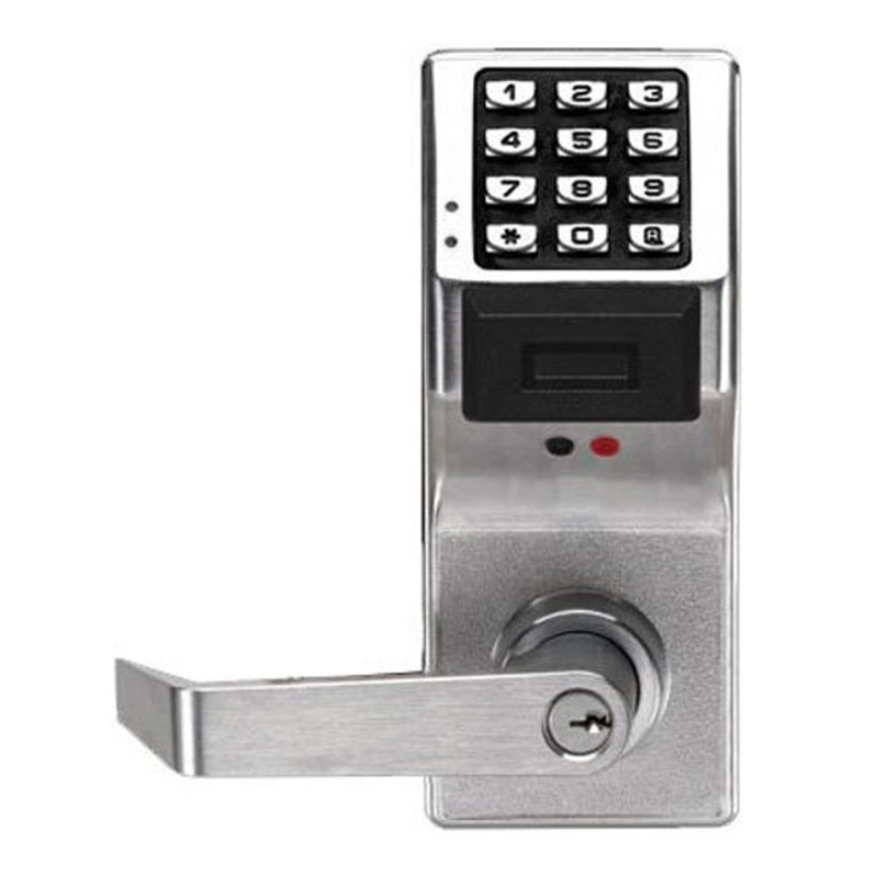 Alarm Lock PDL3000IC-S-US26D Trilogy Series PIN/Prox Digital Cylindrical Keyless Lock Curved Leverset with Schlage Core Override in – KAL DOOR HARDWARE
