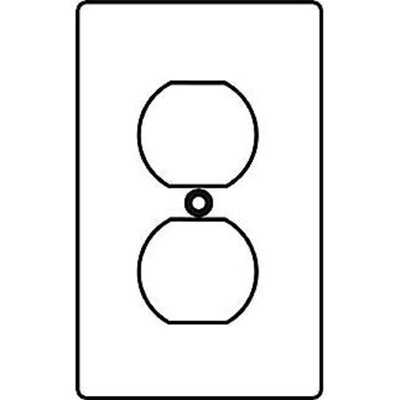 Duplex Receptacle Cover 1- Gang Metallic By Hubbell-Killark 1FA