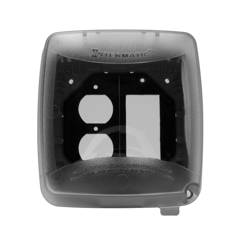 Weatherproof-In-Use Cover 2-Gang Vertical Non-Metallic By Intermatic WP5220B