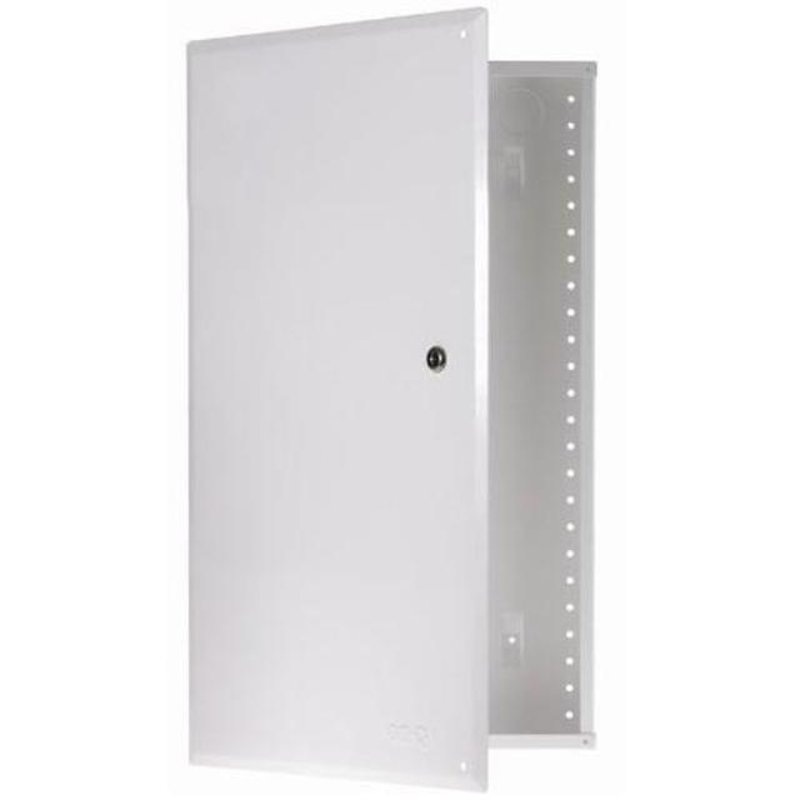 28 Enclosure with Hinged Door 28 H x 14.3 W x 3.7 D White By ON-Q EN2850