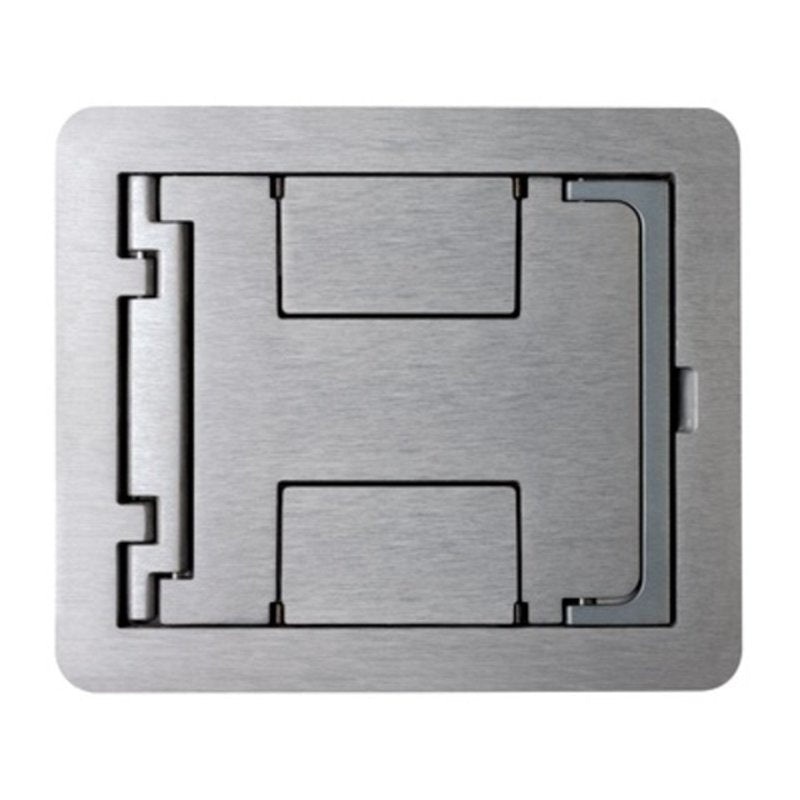 Flanged Cover Blank Top Die Cast Aluminum For Use In Carpet/Tile Applications By Wiremold FPBTCAL