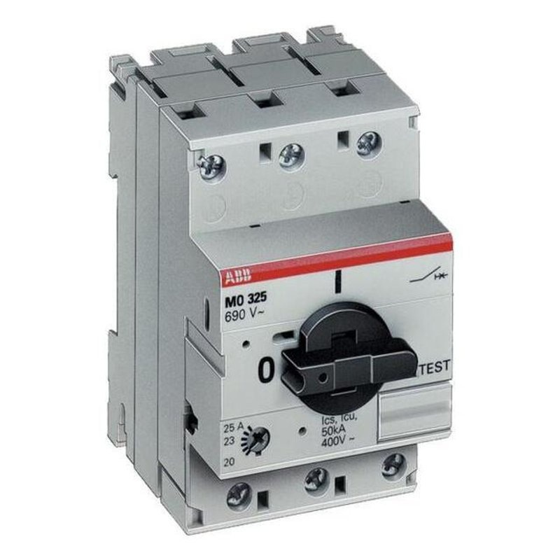 Manual Motor Protector 4 – 6.3 FLA MS325 600VAC Trip Class 10 By ABB MS325-6.3