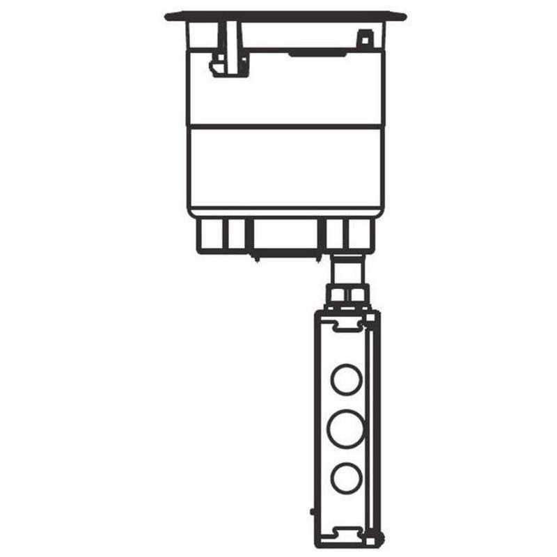 Poke-Thru Assembly Diameter: 6 Type: (2) Duplex Aluminum Cover By Wiremold 6ATC2PBK
