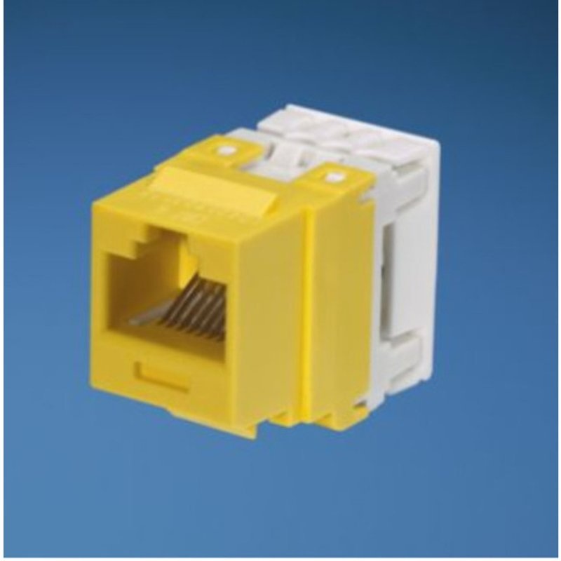 Punchdown Jack Module CAT5e 8-Position Yellow By Panduit NKP5E88MYL