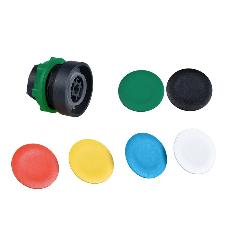 Push Button Flush Head Harmony XB5 Plastic 22mm Momentary 6 Colored Caps By Square D ZB5AA9
