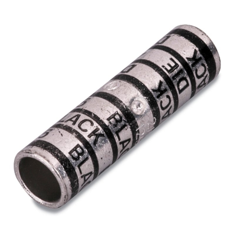 2-Way Long Barrel Splice Connector 8 AWG Copper Die Code: 21 1-3 By Thomas & Betts 54804