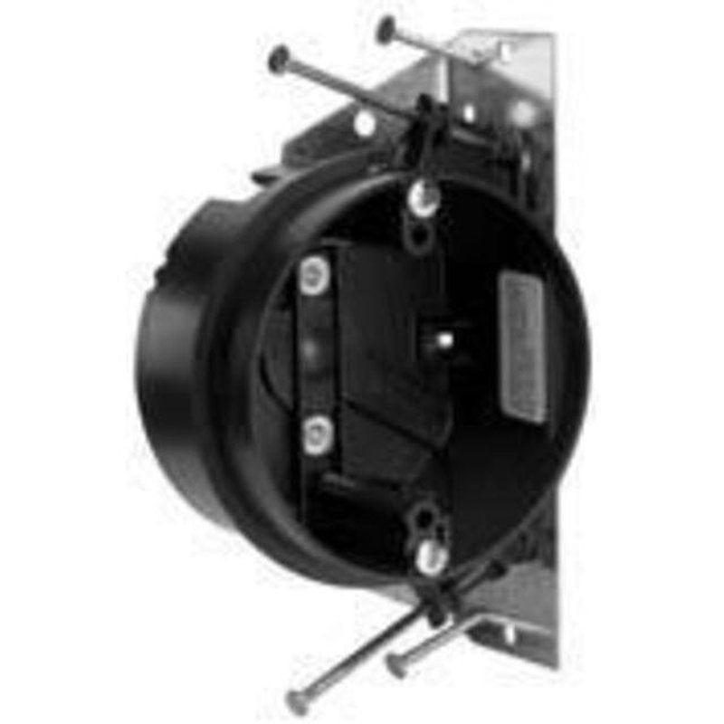 4 Round Ceiling Box Depth: 2-3/16 Non-Metallic By Pass & Seymour S1-20-JFAN