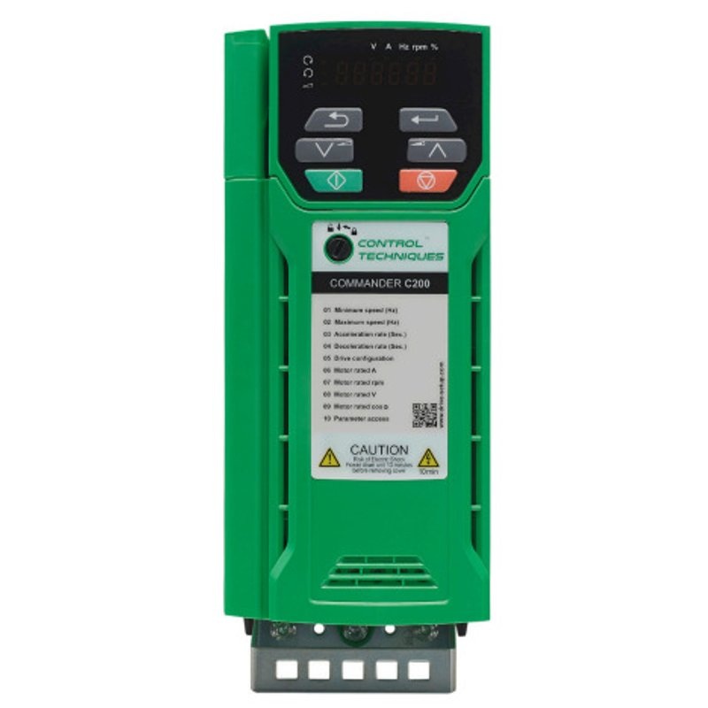 C300 AC Drive 230VAC 4.2A 1HP 3PH Output Frame 01 By Control Techniques C300-01200042A10101AB100