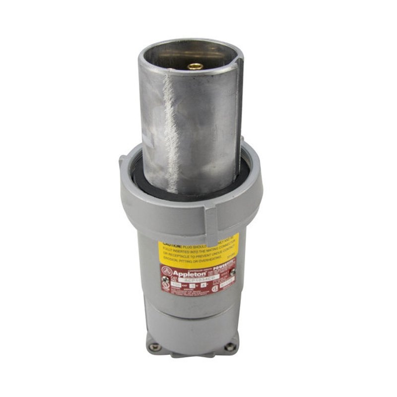Clamping Ring Plug 100 Amp 4-Pole 3-Wire By Appleton ACP1034CD