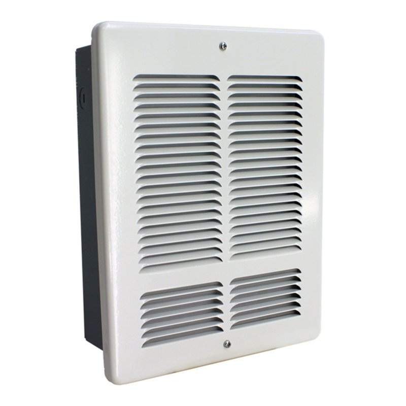 Dual Wattage 240/208V Wall Heater Heatbox Interior and Grill White By King Electrical W2420I-W