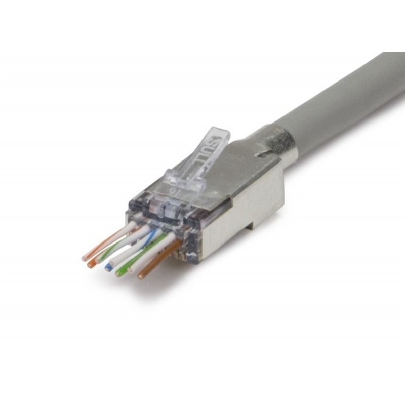 ezEX48 Shielded CAT6A Connector (50PK) By Platinum Tools 202052J