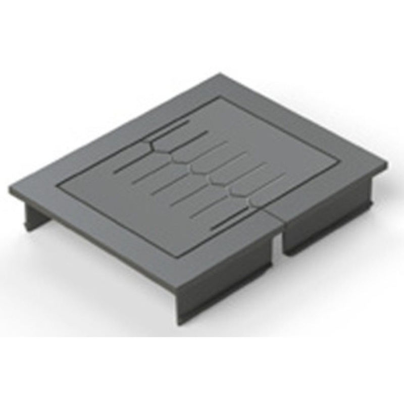 Floor Raceway Cable Pass-Thru Dark Gray By Connectrac CTCDT1F1DG