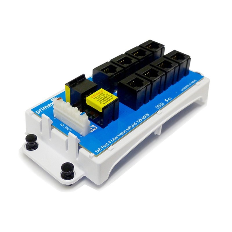 18 Port 4 Line Voice Module w/RJ45 By Primex Manufacturing 1250976