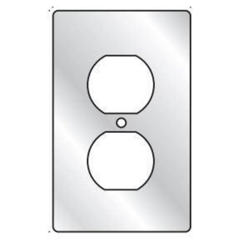 1G Single Duplex AL Wallplate (K-PAK) By Hubbell-Killark 1FA-CP