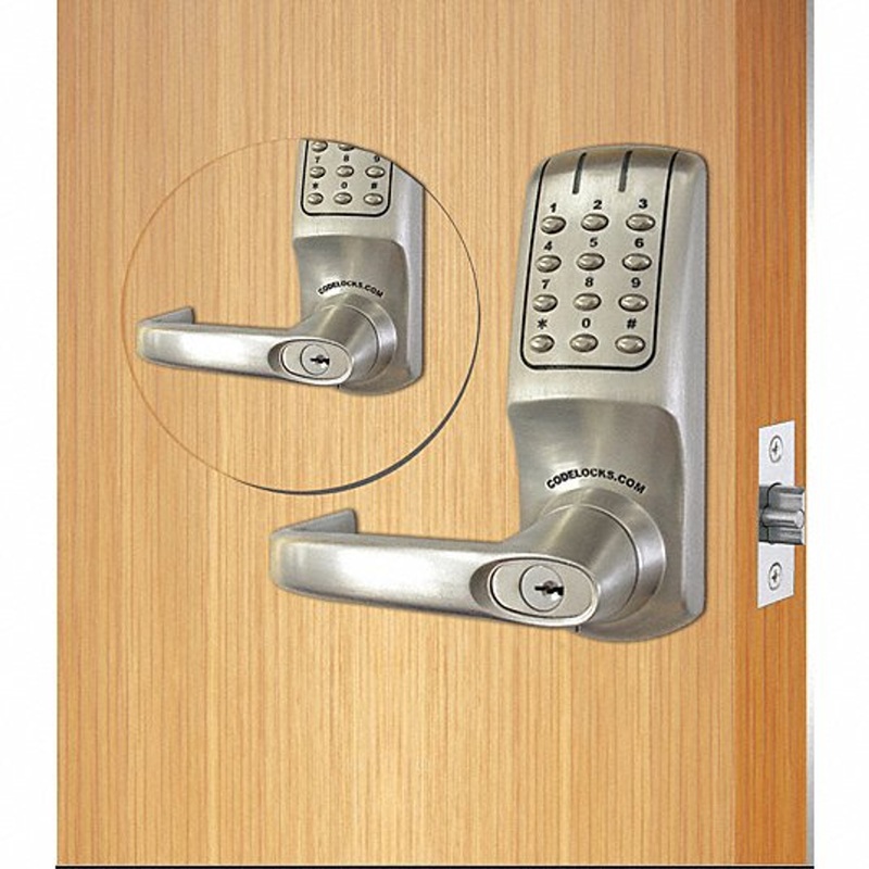 Codelock CL5210BBIC CL5000 Series Heavy Duty electronic keyless lock Tubular Latchbolt Back to Back with Interchangeable core (no core)