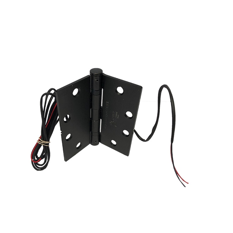 Command Access ETH2W4545 640 5SW Power Transfer Hinge 2 Wire Square Corner in Oxidized Satin Bronze Over Copper Plated Oil Rubbed