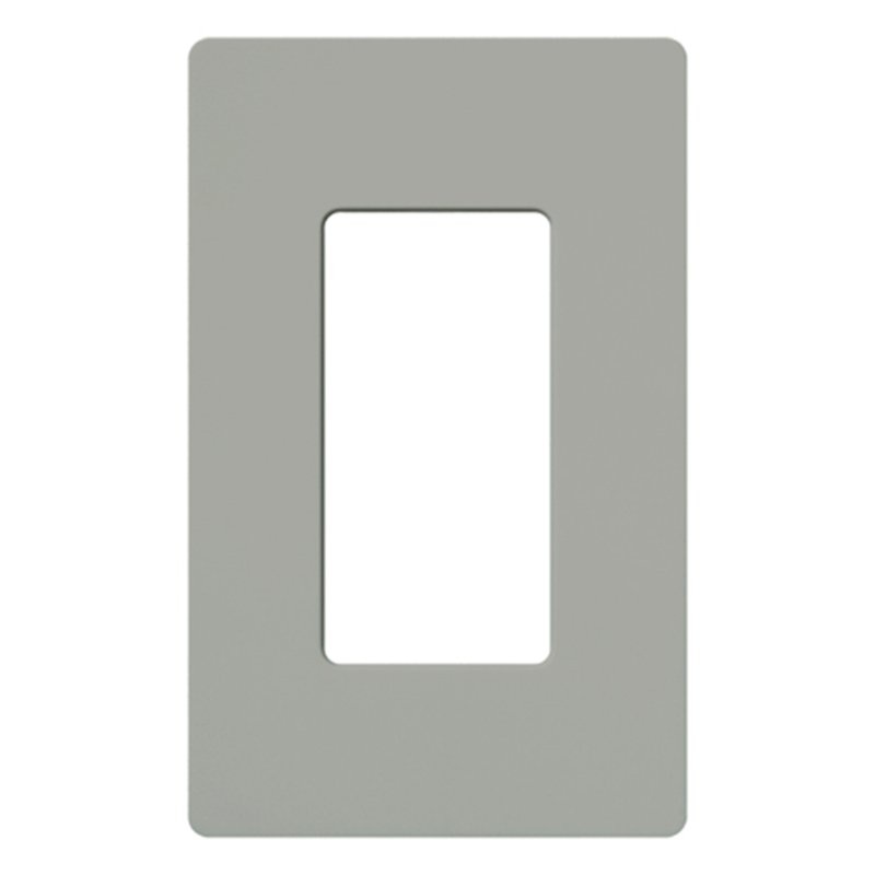 Dimmer/Fan Control Wallplate 1-Gang Gray Claro Series By Lutron CW-1-GR