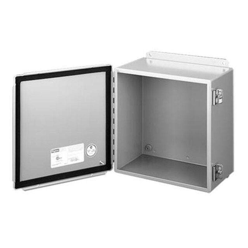 Enclosure NEMA 12 Continuous Hinge 10 x 10 x 8 Steel/Gray Powder Coat By nVent Hoffman A10108CH