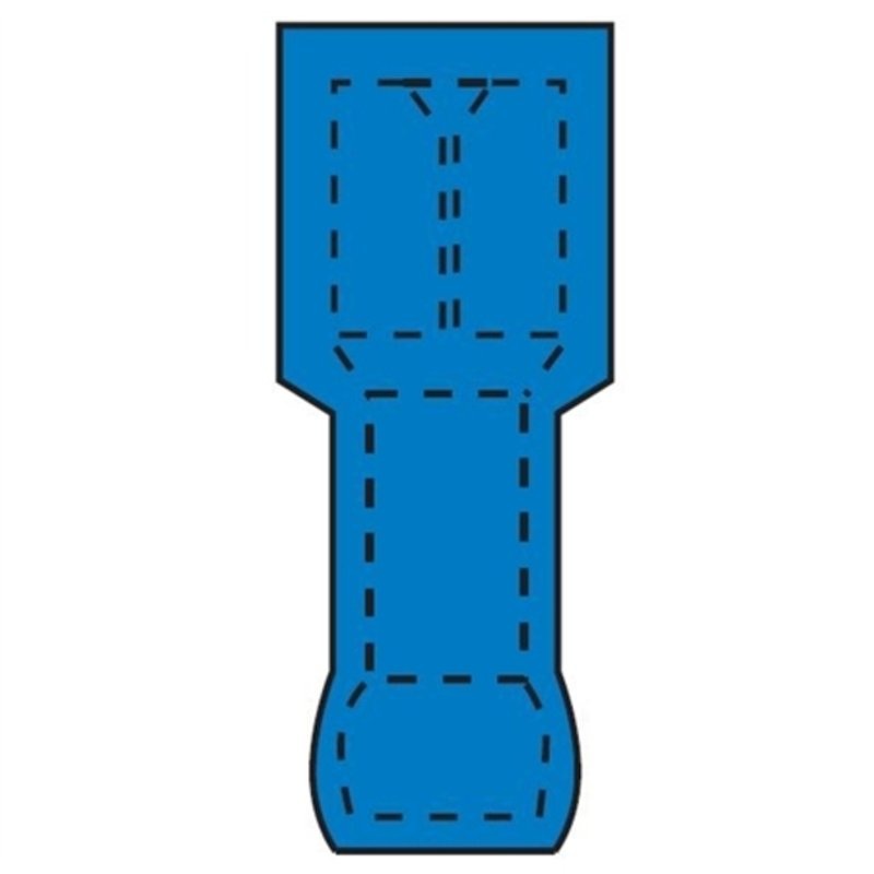 Female  Nylon-Insulated WR: 16 – 14 Stud Size: 1/8 By 3M FDI14-187Q