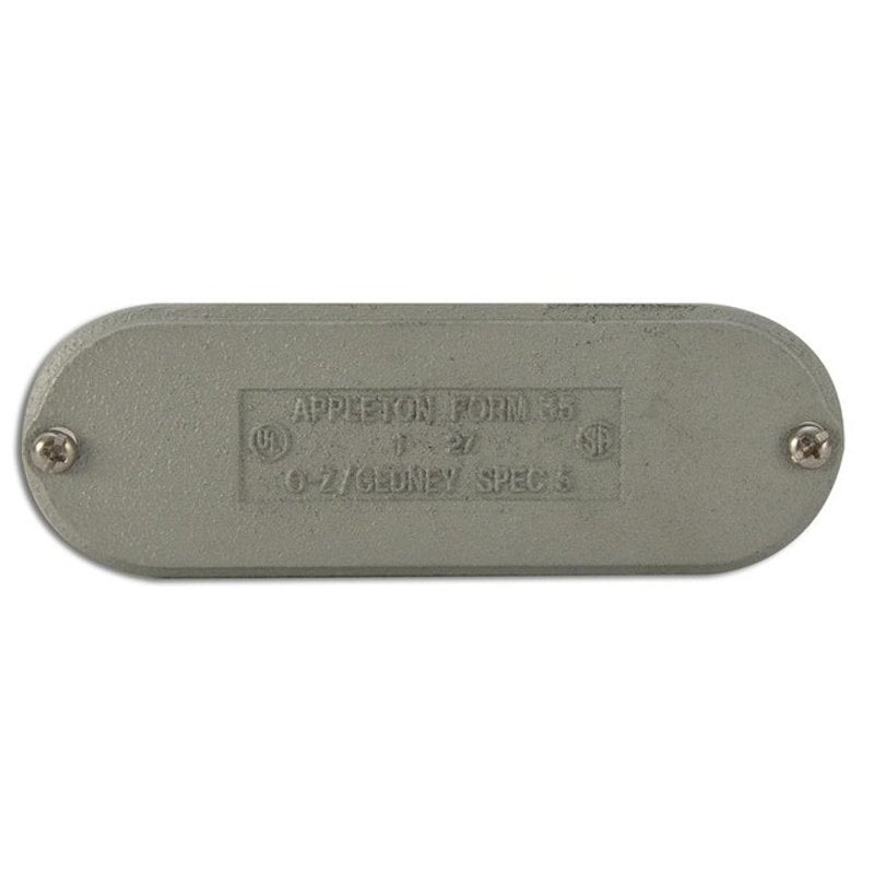 Conduit Body Cover Screw-On/Flat Type Diameter 3/4 Form 35 Malleable Iron By Appleton K75CM