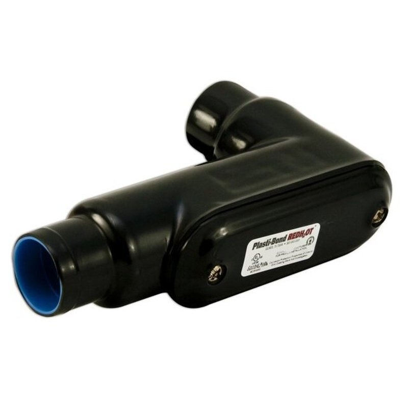 Conduit Body Type: LB FM7 Size: 1-1/4 PVC Coated Iron By Plasti-Bond PRLB47