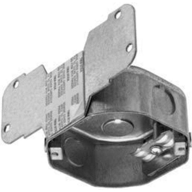 4 Octagon Ceiling Box 2 Deep KOs Metallic By Pass & Seymour 55020