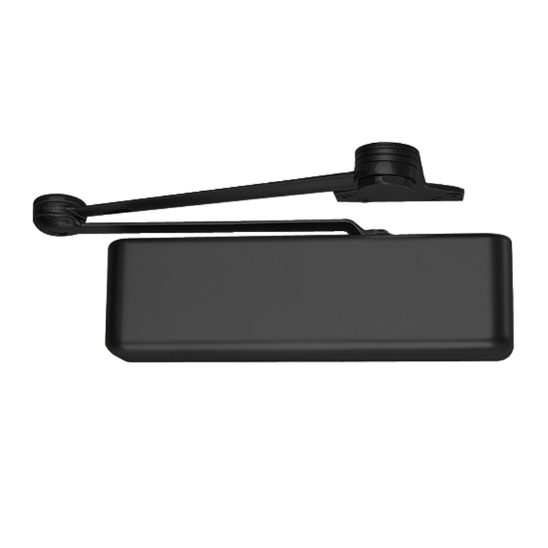 Cush Arm Door Closer Delayed Action Left Hand BLK