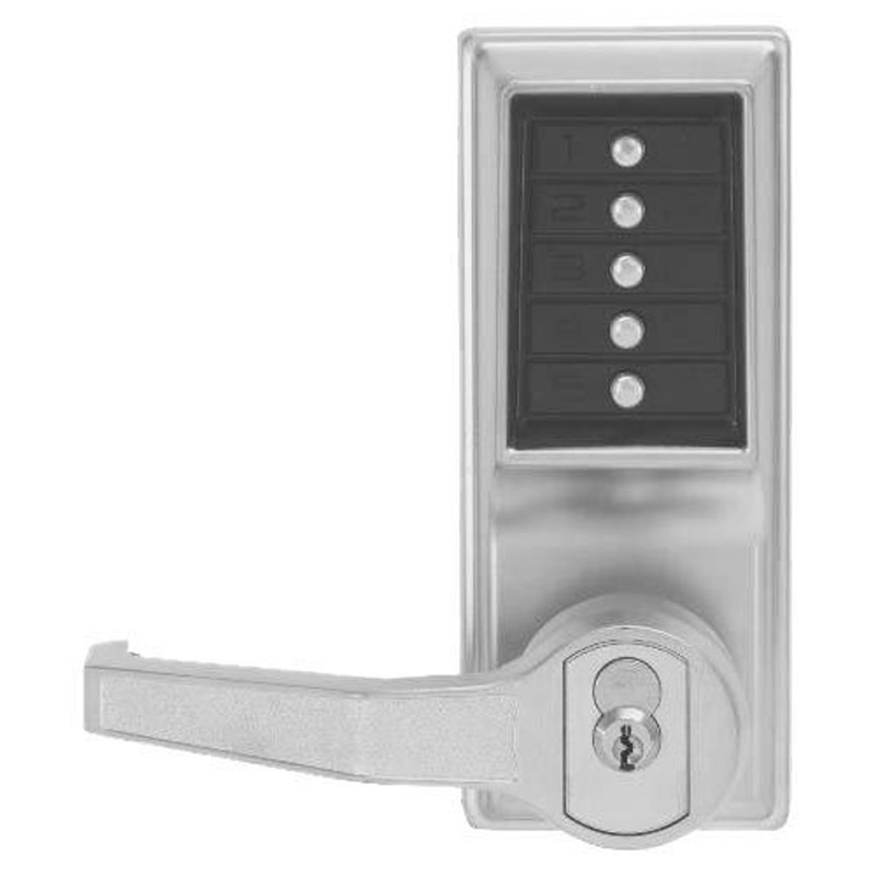 Dormakaba Simplex LR1021M-26D-41 Pushbutton Lever Lock with Medeco Core Override in Satin Chrome – KAL DOOR HARDWARE